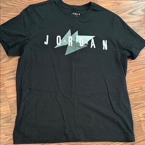 Jordan Black Tee with Bold Graphic